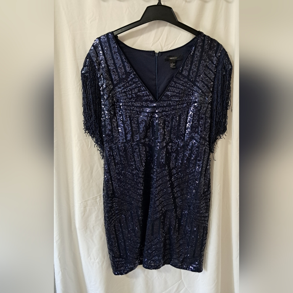 Forever 21 Navy Sequin Mini Dress